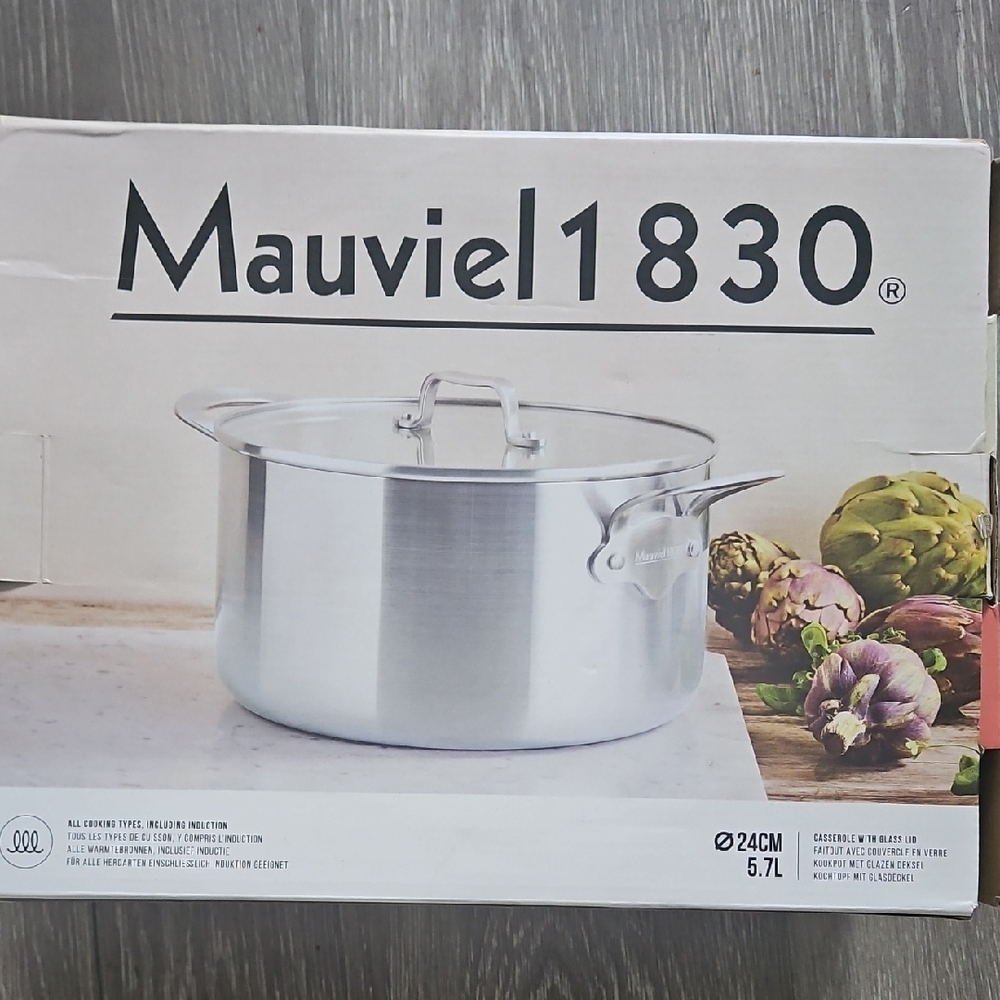 Mauviel Silver Cookware Premium Stockpot